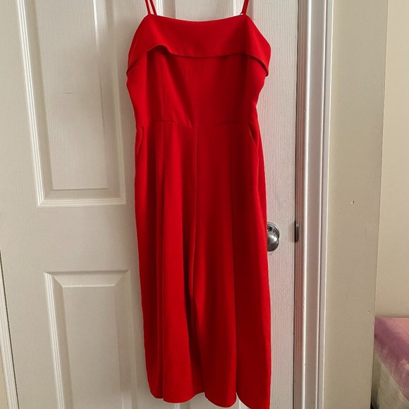 Nordstrom red jumpsuit - Picture 2 of 3